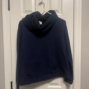 J.‎ Crew Blue Funnelneck Sweatshirt with front pockets medium